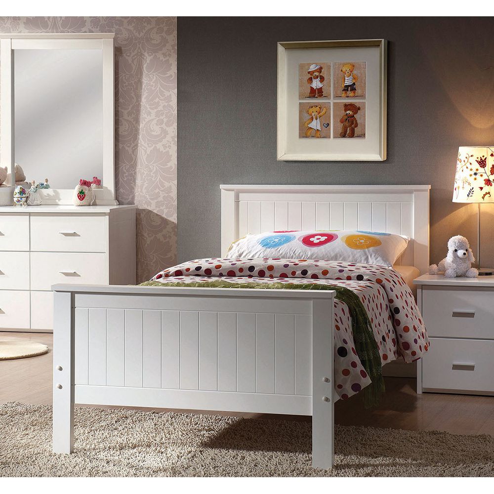 ACME Bungalow Twin Bed in White-Boyel Living